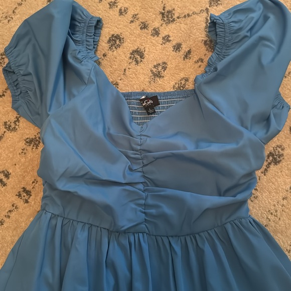 Blue Ruffle Dress L - Picture 3 of 8